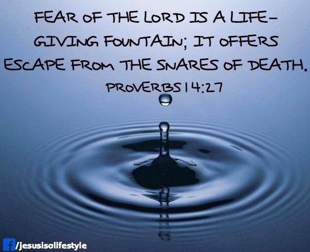 Fear of the Lord is fountain